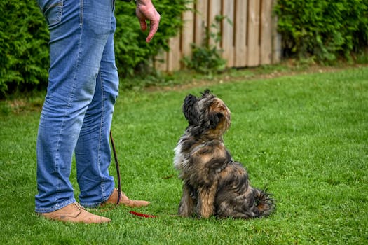 retriever puppy training with owner