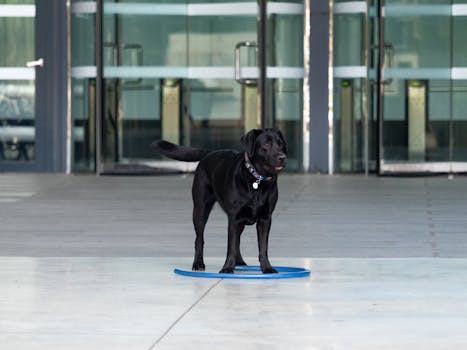 dog retrieving a dummy during training